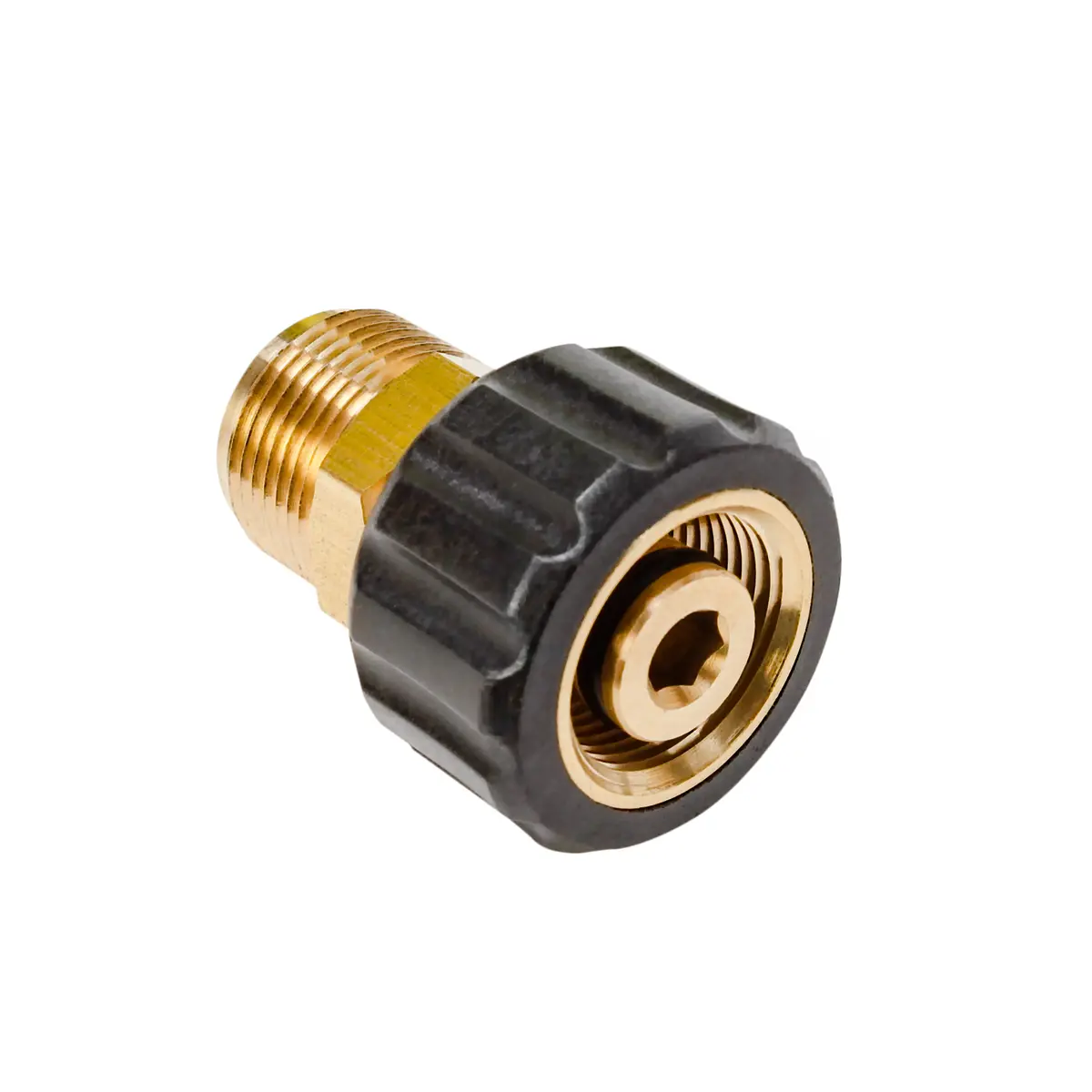 Sun Joe Spx-M22m2f 14Mm M22 Male To 15Mm M22 Female High Pressure Hose Adapter | Fits Spx Series Pressure Washers For Other Accessory Brands 1