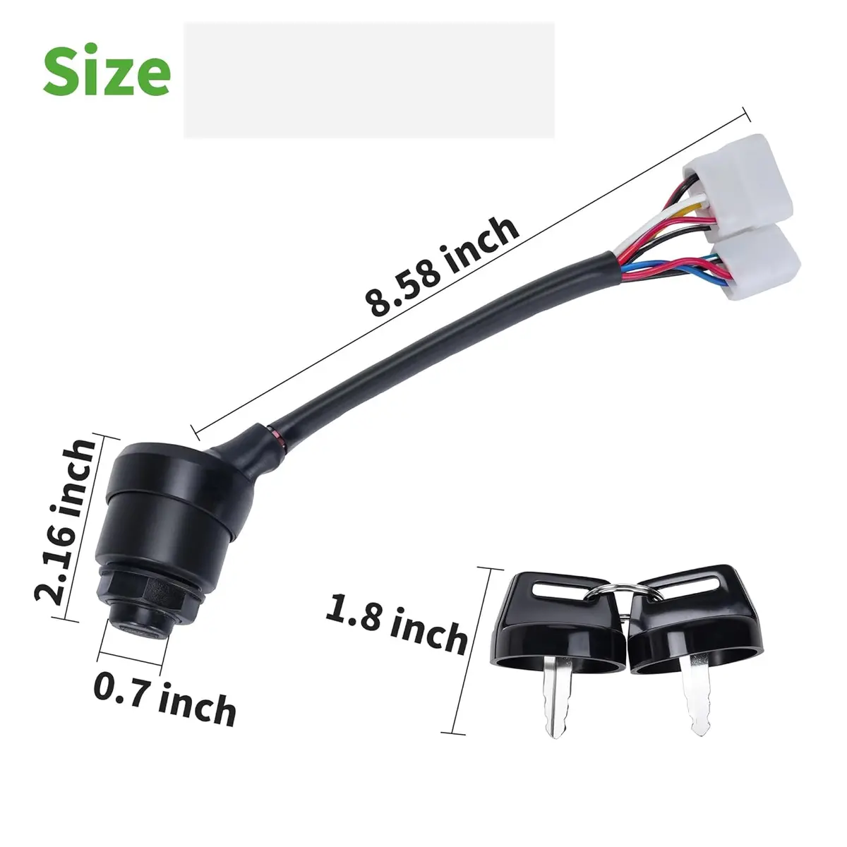 Golf Cart Ignition Key Switch For Yamaha G1 Gas 2 Cycle 1979-1989 - 10L0l 2
