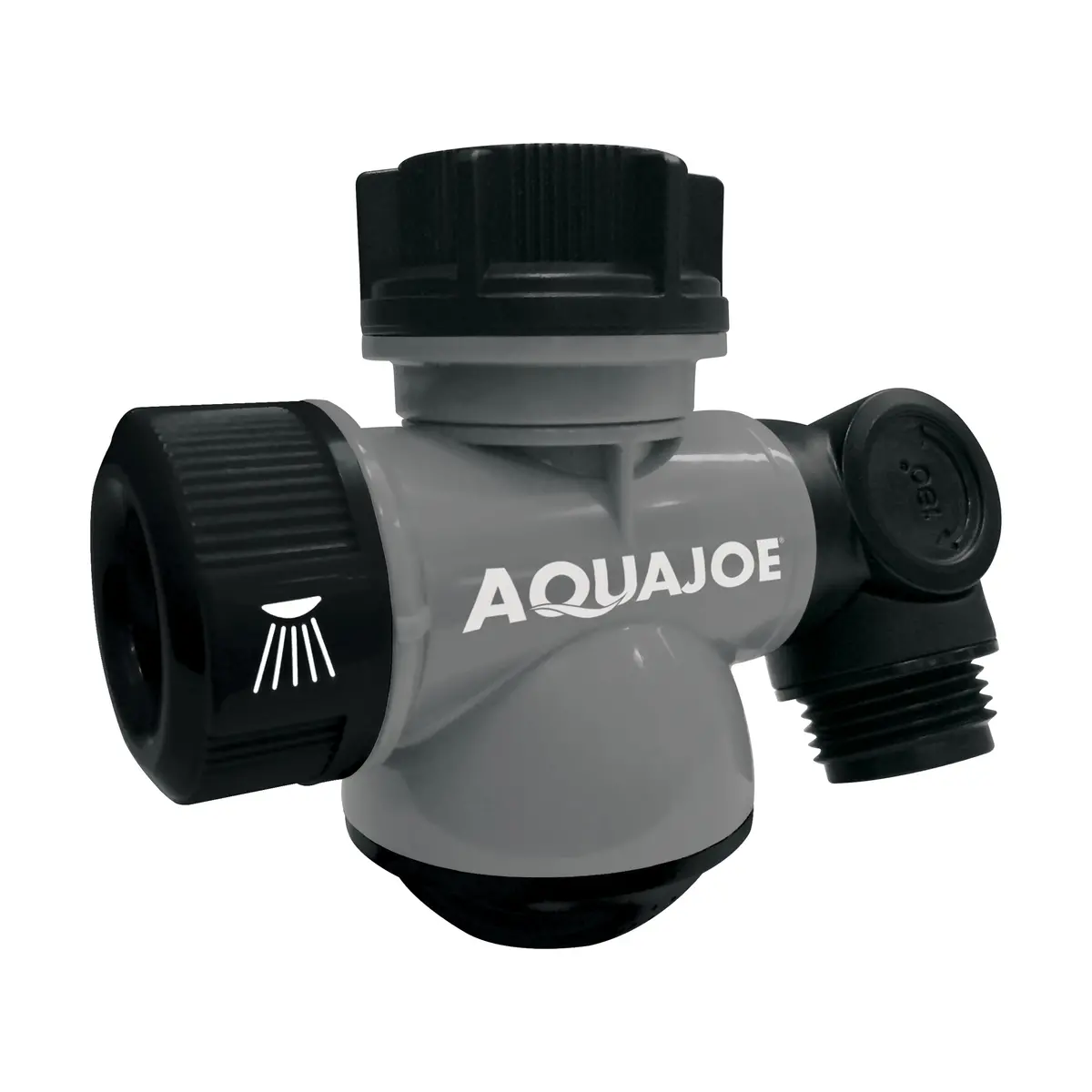 Aqua Joe Sji-Mfga1-Gry Multi-Function Outdoor Faucet And Garden Hose Tap Connector, Gray 1