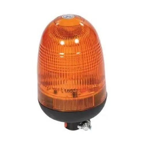 80 Led Warning Beacon Flasher Blinker Pipe Mount W/ Flexible Rubber Base 1