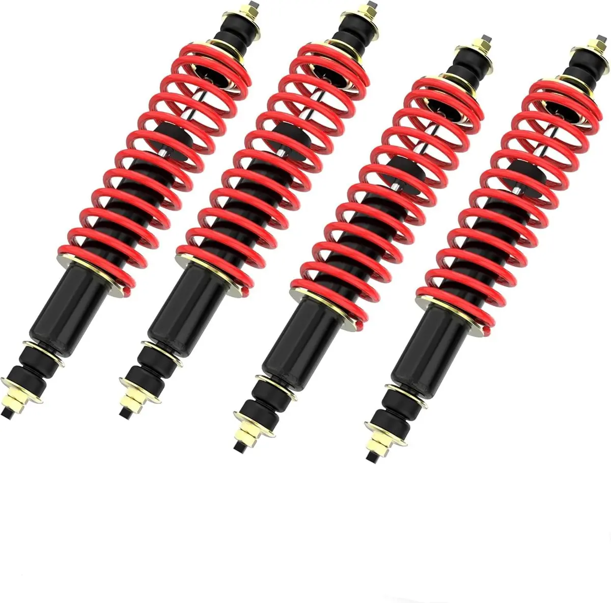 Front & Rear Golf Cart Shocks Absorber For Ezgo Medalist Txt 1994+ Gas Or Electric - 10L0l 1