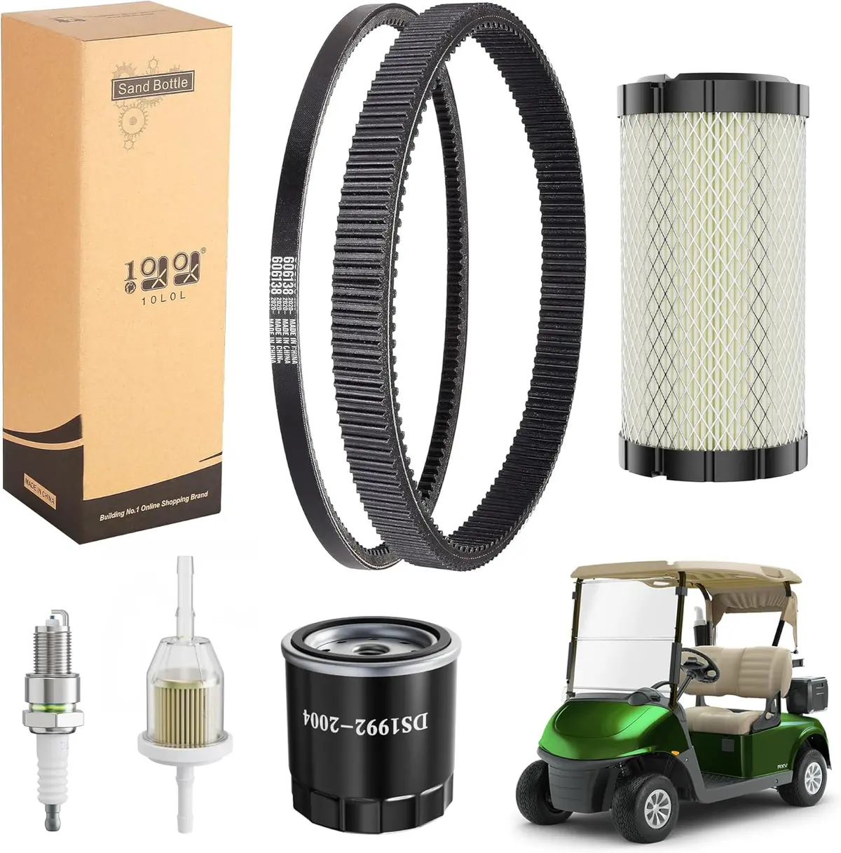 10L0l Golf Cart Drive & Starter Belt And Tune-Up Kit For Ezgo Txt & Rxv 2008-2011 Gas With Kawasaki Motor 1