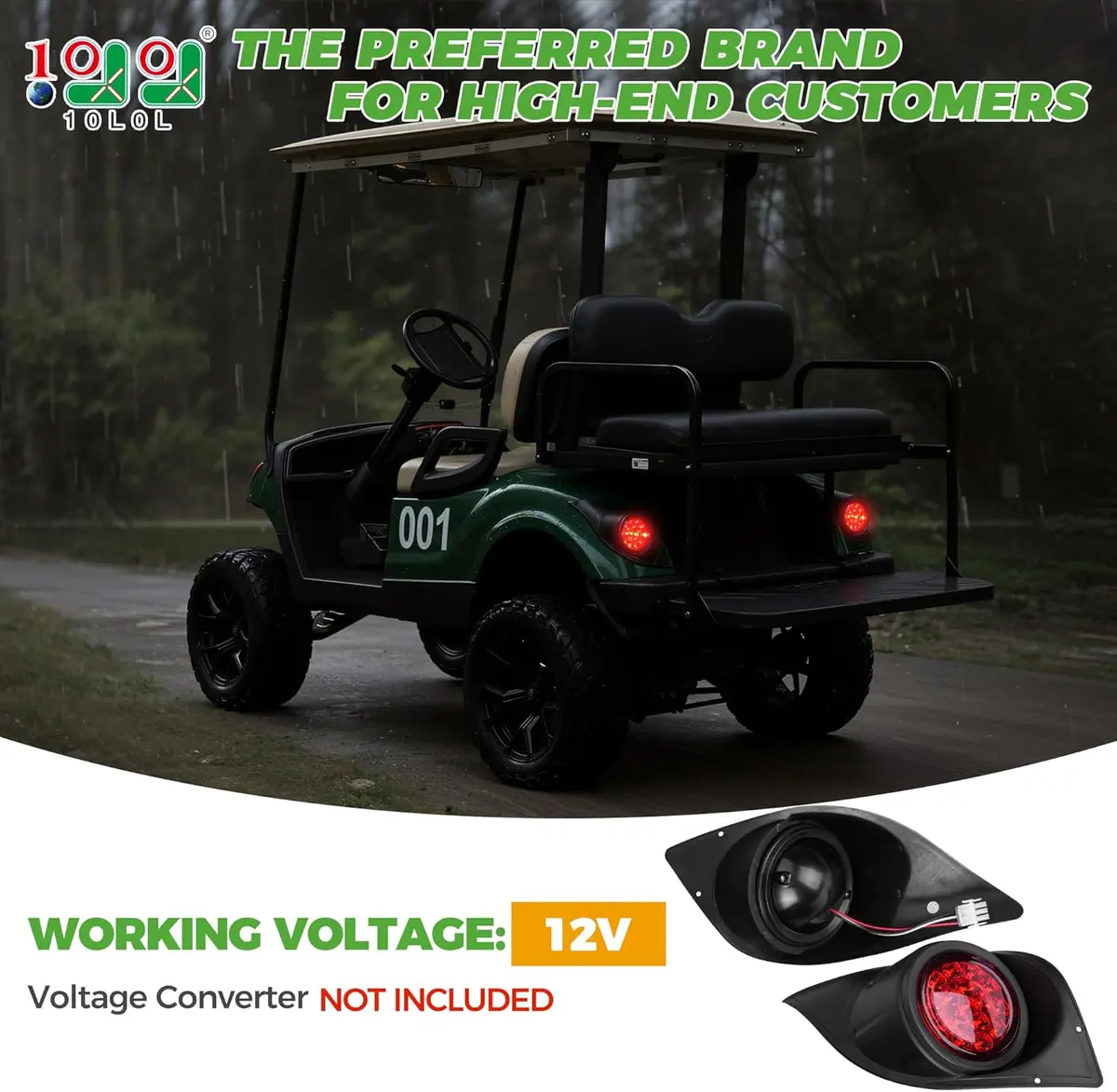 10L0l Golf Cart Tail Light For Yamaha G29 Drive 2007-2016 - 12V Led Rear Lights With 3Pin Harness 2