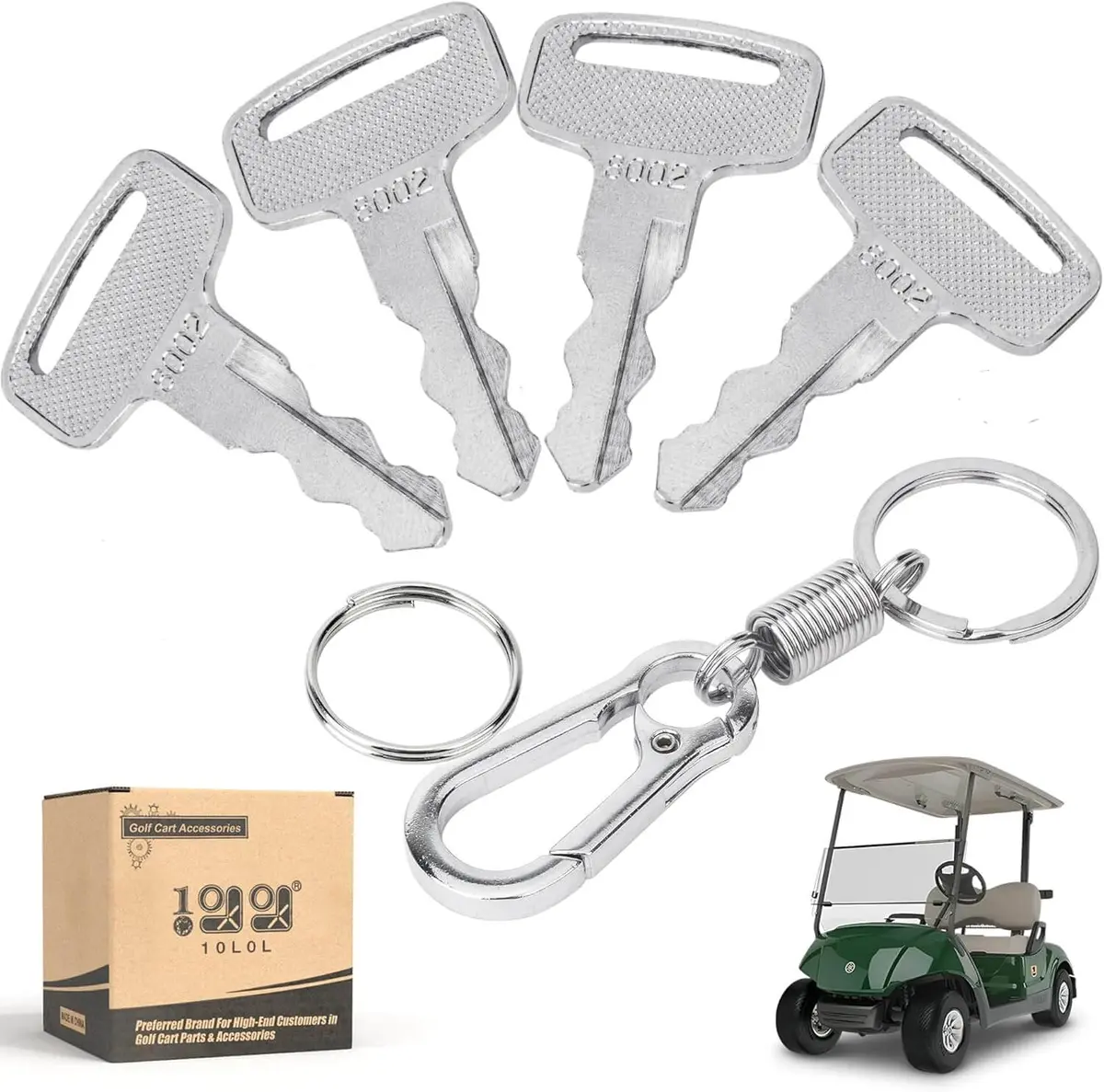 Golf Cart Replacement Ignition Key For Yamaha Gasoline G14 G16 G19 G20 G21 G29 Drive - 10L0l 1