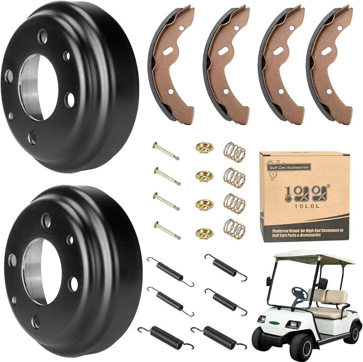 Golf Cart Brake Repair Kit For Yamaha G14, G16, G19, G22 G&E 1994-2006 - 10L0l 1