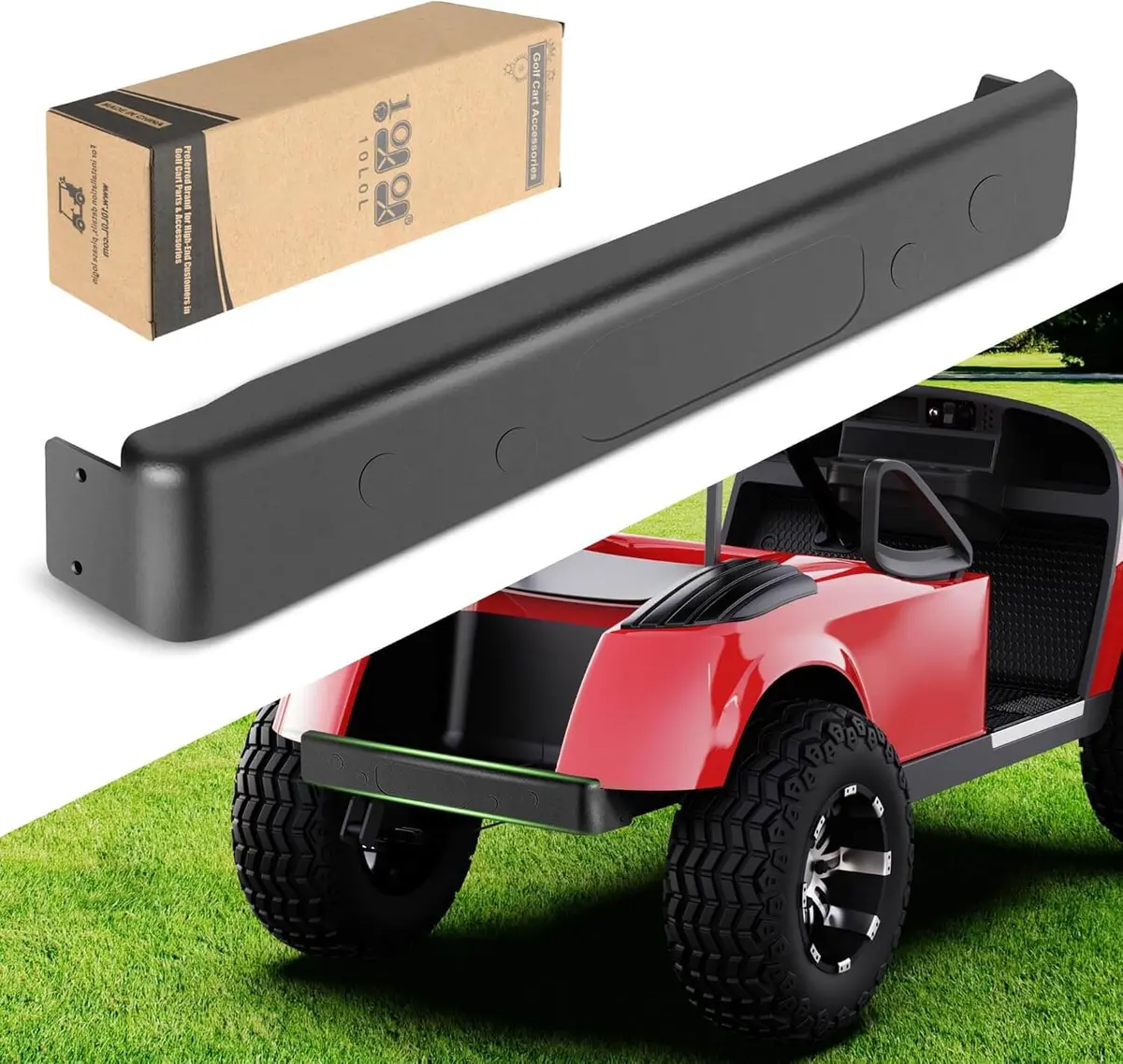 Golf Cart Rear Bumper For Ezgo Txt Golf Carts, Replaces Parts 70939G01 71336G01 - 10L0l 1