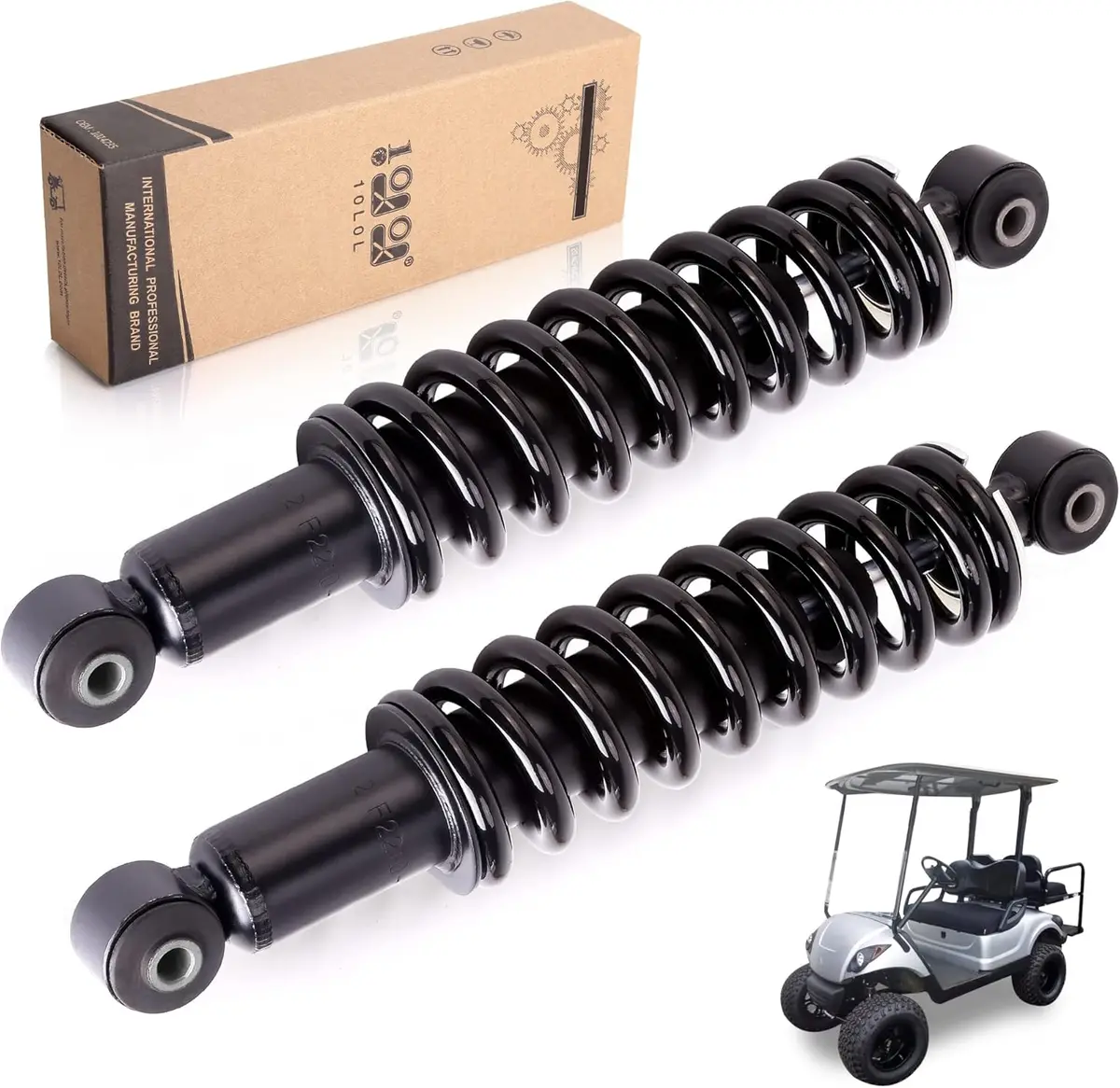 Golf Cart Rear Shock Absorber For Yamaha G29 /Drive G&E Heavy-Duty 2-Pack - 10L0l 1