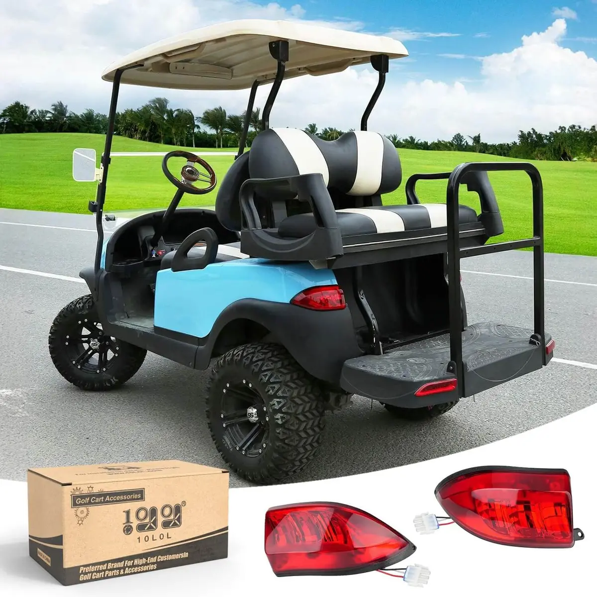 Golf Cart Tail Lights For Club Car Precedent & Tempo - 10L0l 1
