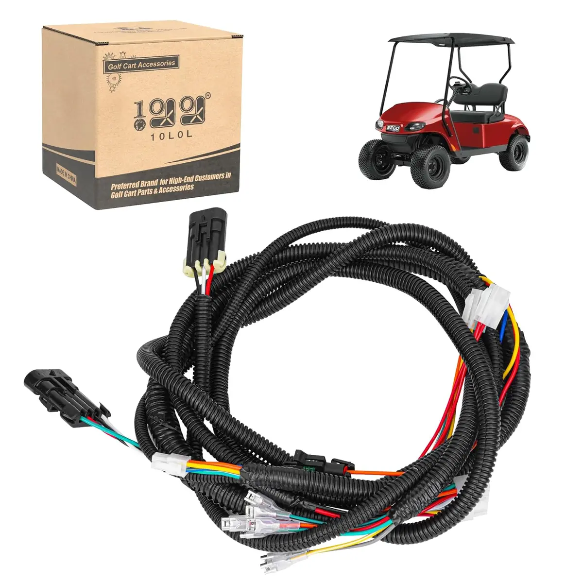 10L0l Golf Cart Main Wiring Harness With Port For Ezgo Txt48 (2010–2022) 1