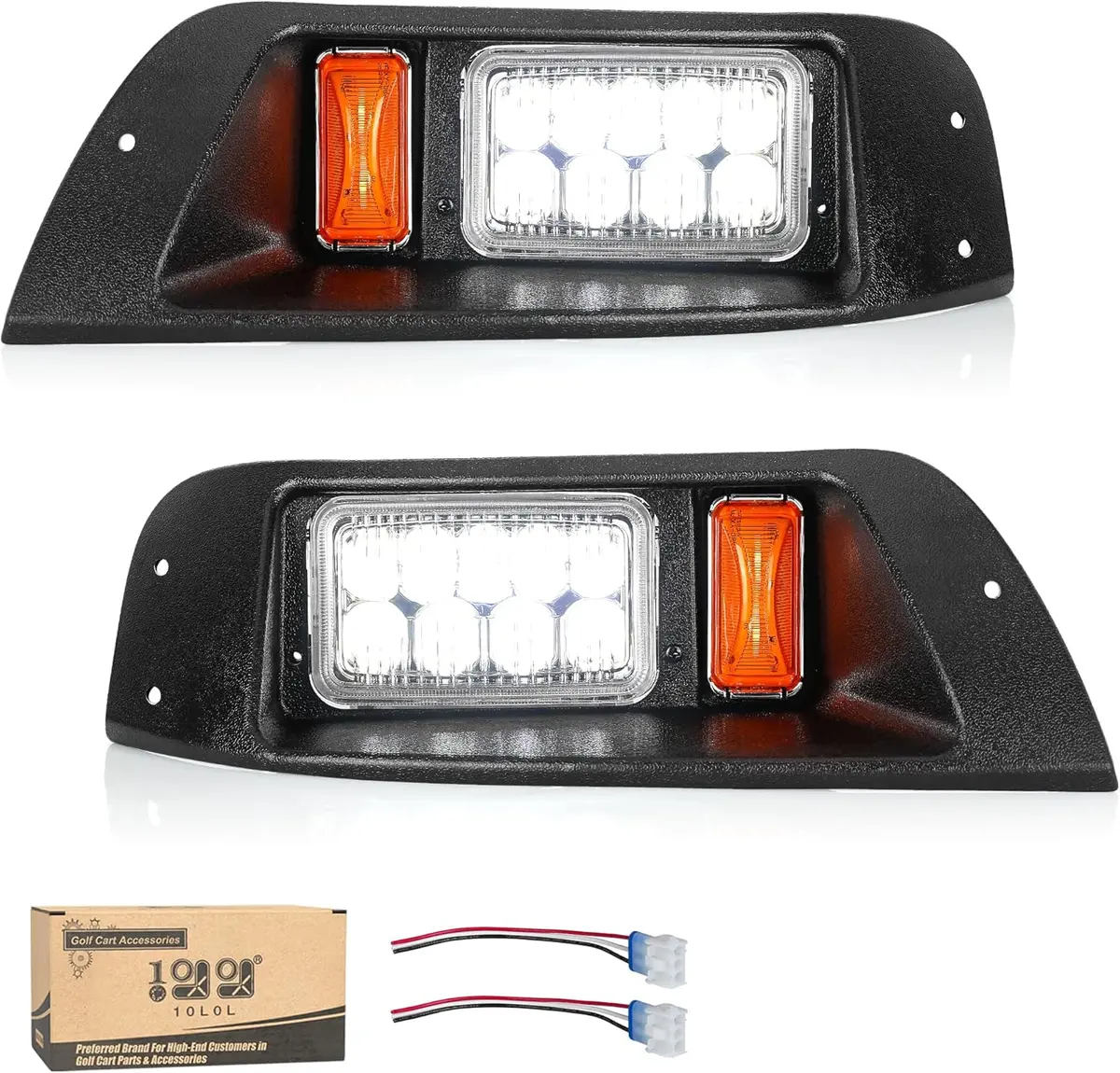 10L0l Led Headlight Kit For Ezgo Txt (1996-2013) – Complete Plug & Play Set 1