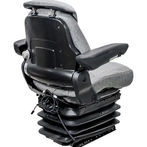 12V Heavy Duty Tractor Excavator Backhoe Loader Seat W/ Air Suspension 5