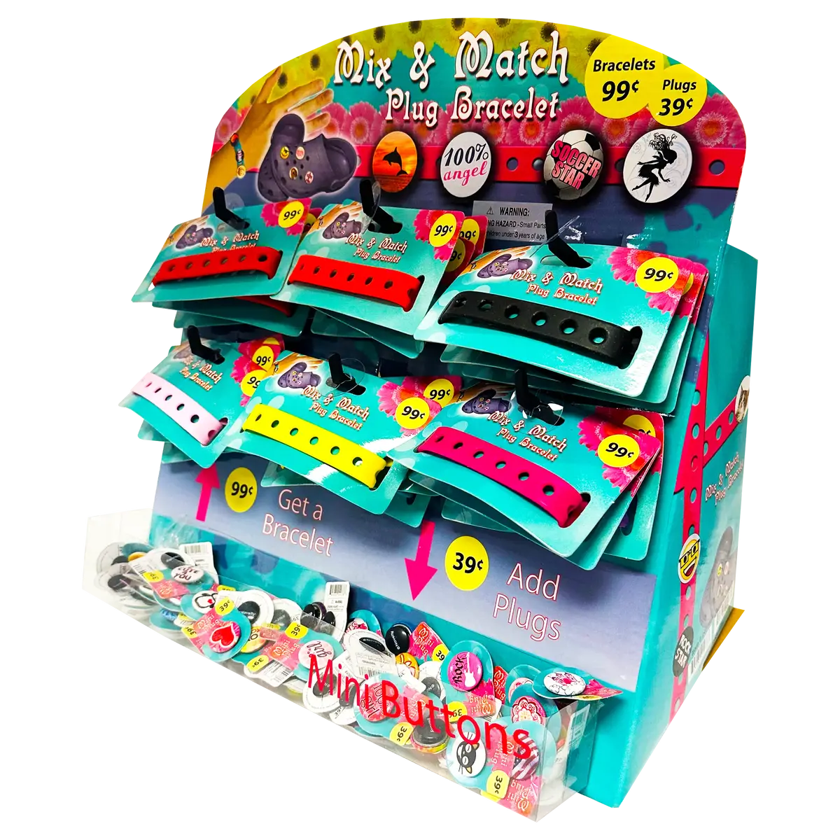 Mix And Match Charm Bracelet - 156 Pieces Per Retail Ready Kit Display 86854 1