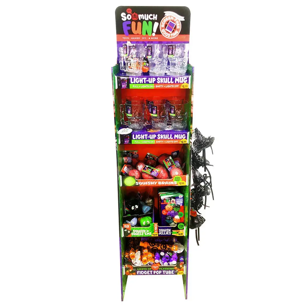 Halloween Assortment Floor Display - 78 Pieces Per Retail Ready Display Kit 88410 1