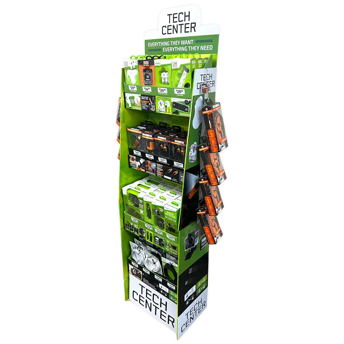 Tech Gift Floor Display Assortment Floor Display - 59 Pieces Per Retail Ready Display Kit 88495 1