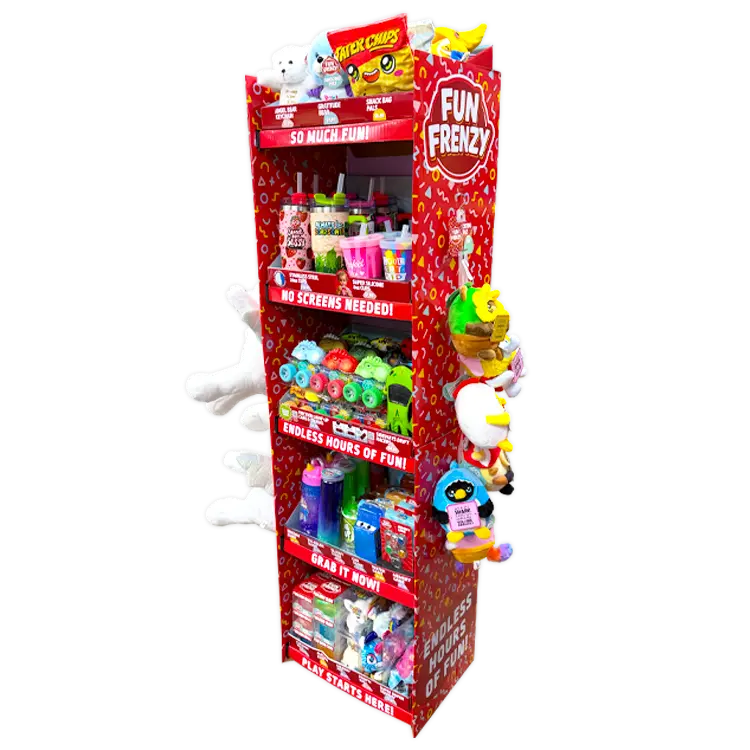 Fun Frenzy Toy Assortment Floor Display - 130 Pieces Per Retail Ready Display Kit 88625 1