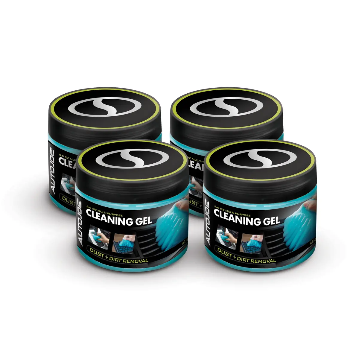 Auto Joe Multi-Purpose Dust Removing Cleaning Gel | 4-Pack Bundle | Reusable 1