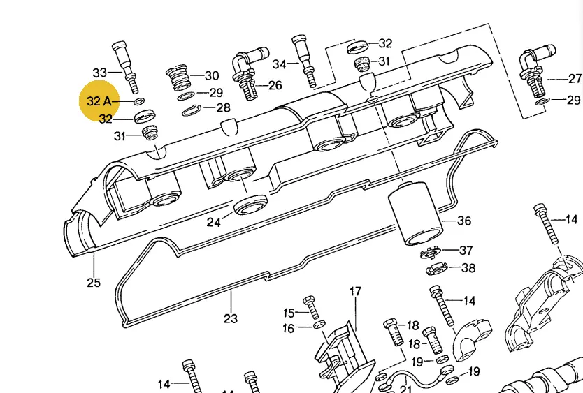 900 123 144 30 - Cam/Valve Cover Sealing Ring 2