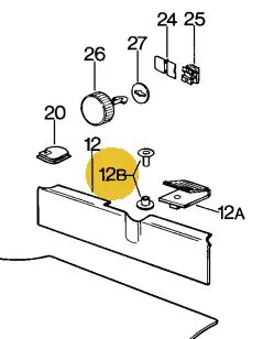 900 190 022 03 - Tool Tray Latch - Rivet - 78 To 79 1