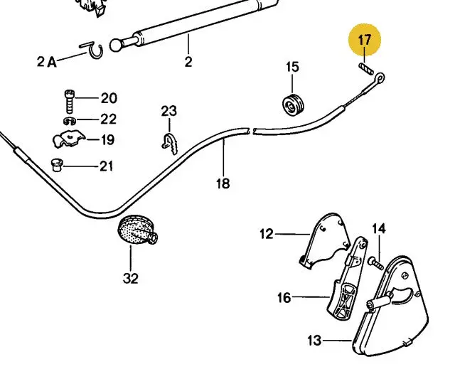 900 308 027 02 - Hood Cable Clamping Pin 3.5 X 10 - 78 To 80 1