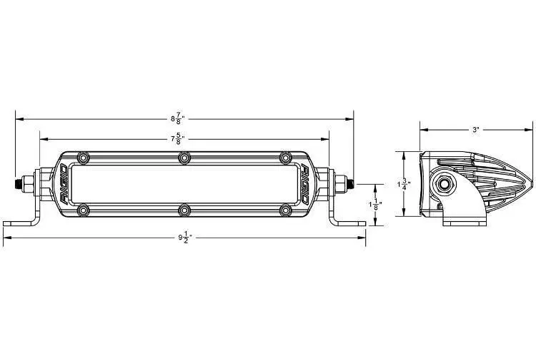 Rigid Industries 906313 Sr-Series Pro 6" Combo Hybrid-Spot/Flood Led Light Bar 2