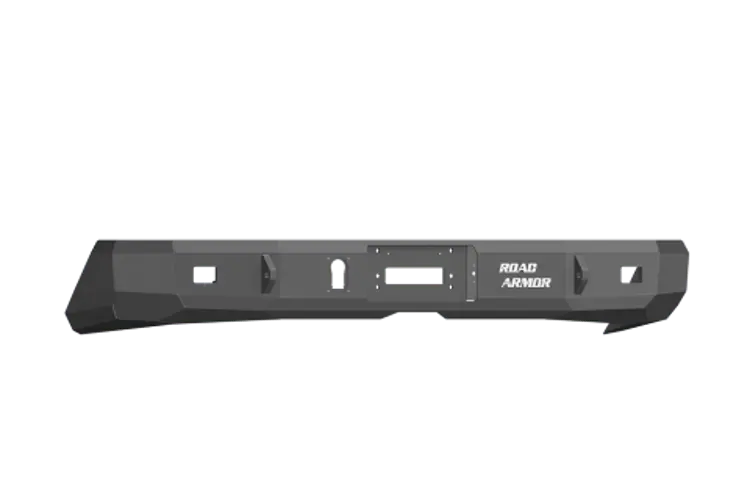 Road Armor Stealth 91300B 2014-2021 Toyota Tundra Rear Winch Ready Bumper Black Finish And Rectangle Fog Light Hole 1