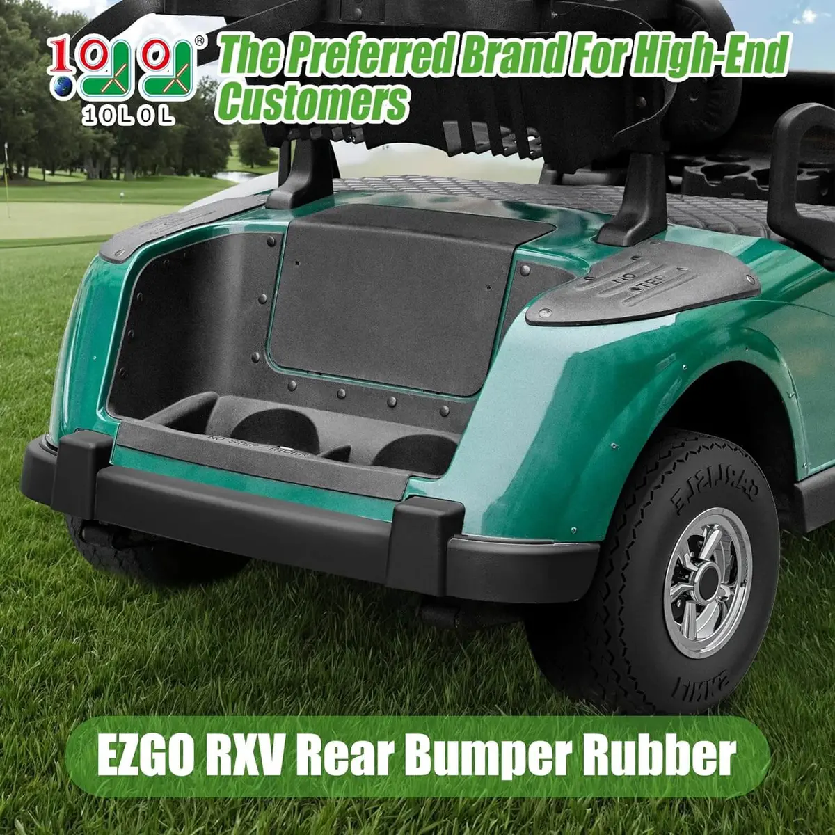 Golf Cart Rear Bumper For Ezgo Rxv 2008-2015 Golf Carts, Replaces Parts 610855 - 10L0l 2
