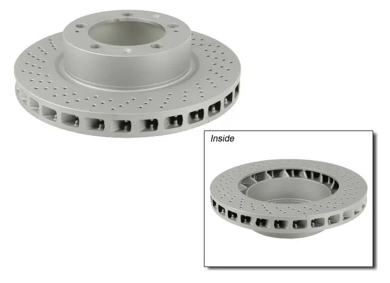 928 351 044 61 - X Drilled Rotor - Front Right - Sebro/Zimmerman Coated 1