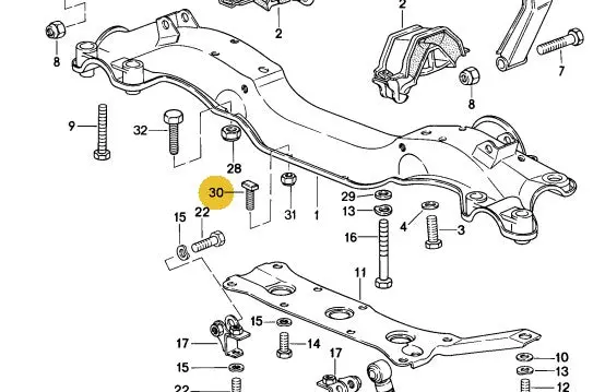 928 375 125 00 - T Headed Bolt M8 X 18 1