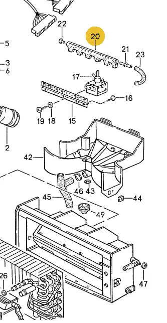 928 573 695 03 - Manifold/Junction For Hvac - 83 To 95 1