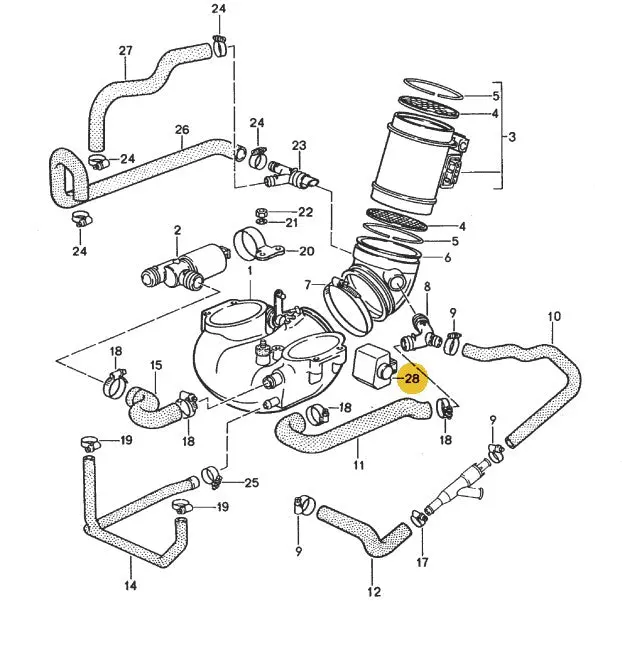 928 606 157 01 - Throttle Position Sensor - Bosch - 94 To 95 Auto 2