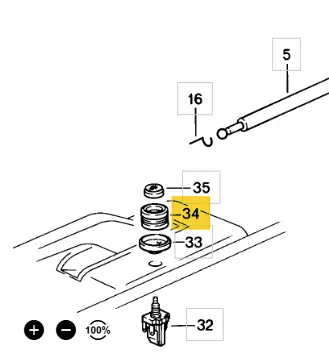 928 613 433 00 70B - Hatch Release Pull - 84 To 95 - Back Ordered 1