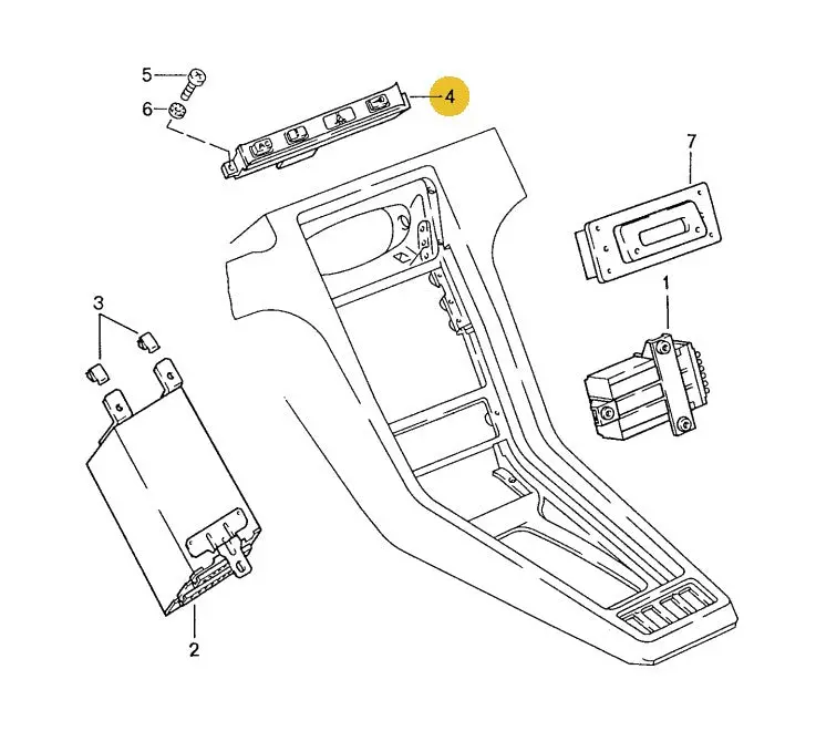 928 641 609 17 - Central Control Panel - Ac & Lock - 1989 Only - Back Order 1
