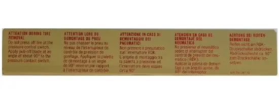 928 701 287 10 - Rdk Indication Sticker/Decal - 89 To 94 1