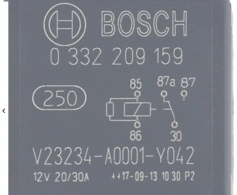 944 615 119 00 - Cooling Air Flap System Relay - Bosch Oem - 87 To 90 2