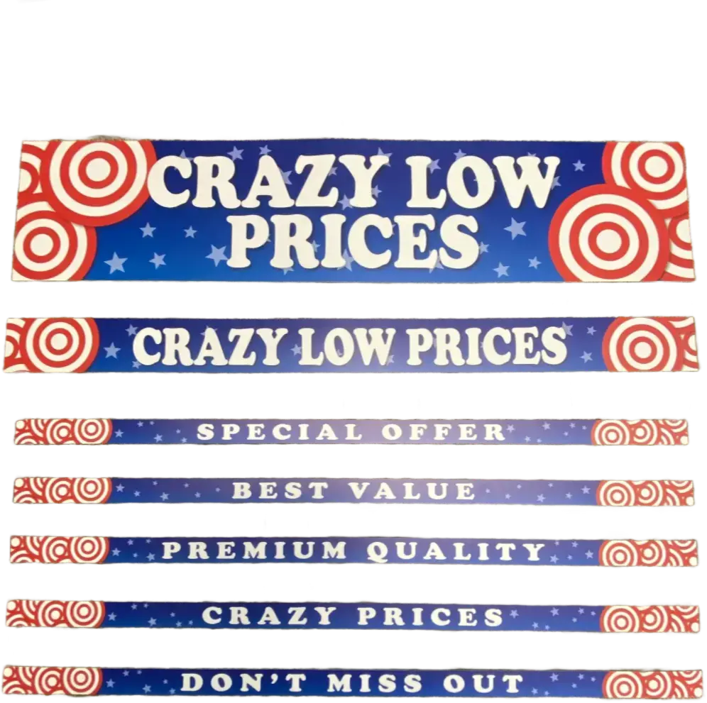 Merchandising Fixture - 3 Merchandising 7 Sign Set 974630 1