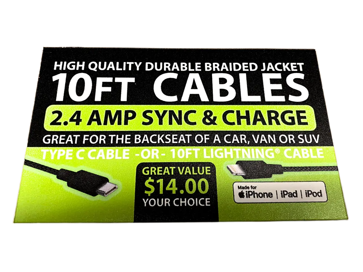 Merchandising Fixture - Pilot $14 Cable Wing Rack Signage Kit Only 974690 1