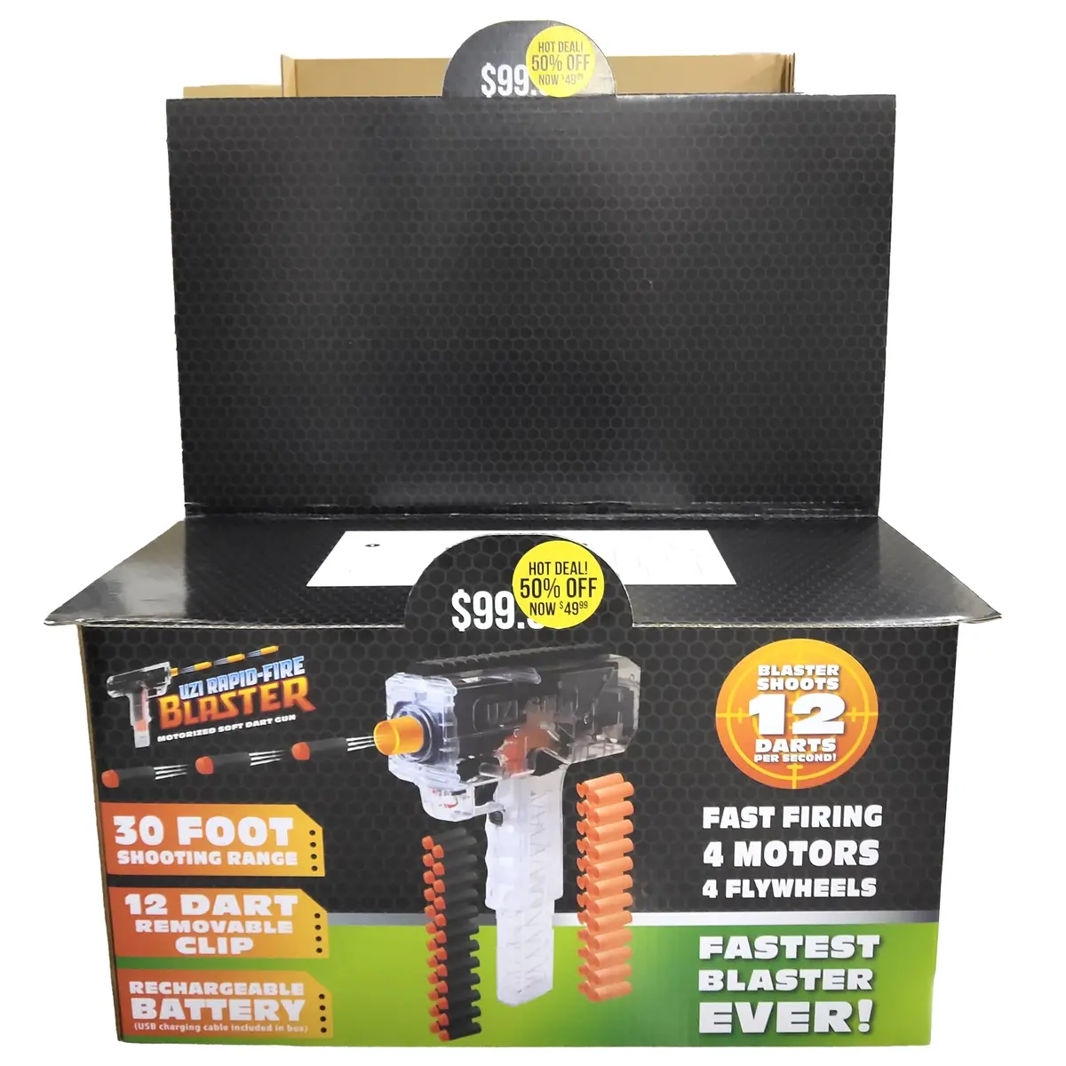 Merchandising Fixture - Corrugated Soft Dart Gun Display Only 975310 1