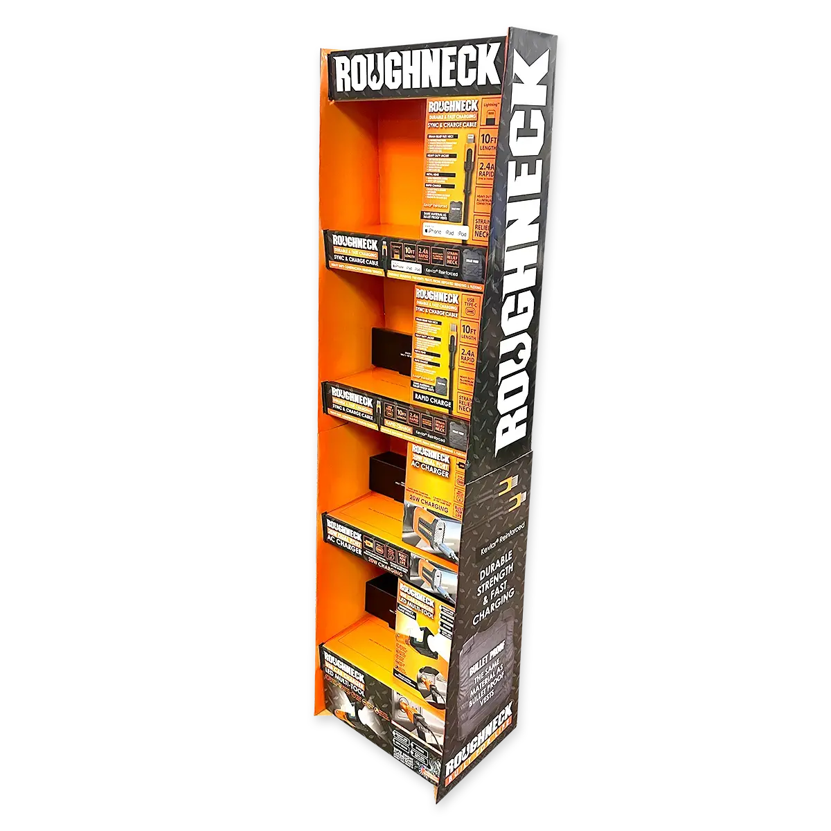 Merchandising Fixture- Corrugated Roughneck Tech Floor Display Only 977900 1