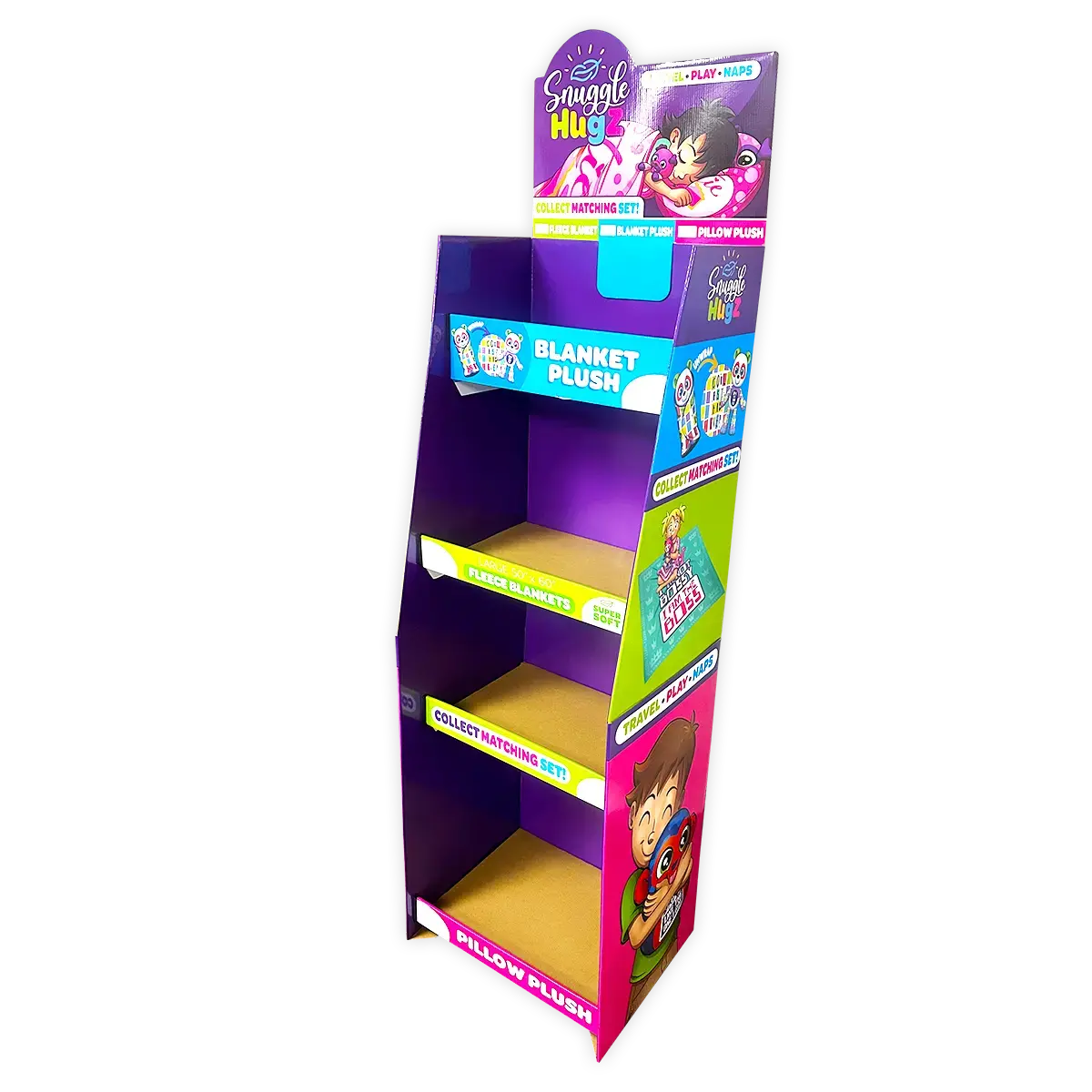 Merchandising Fixture - Corrugated Printed Blanket Floor Display Only 978130 1