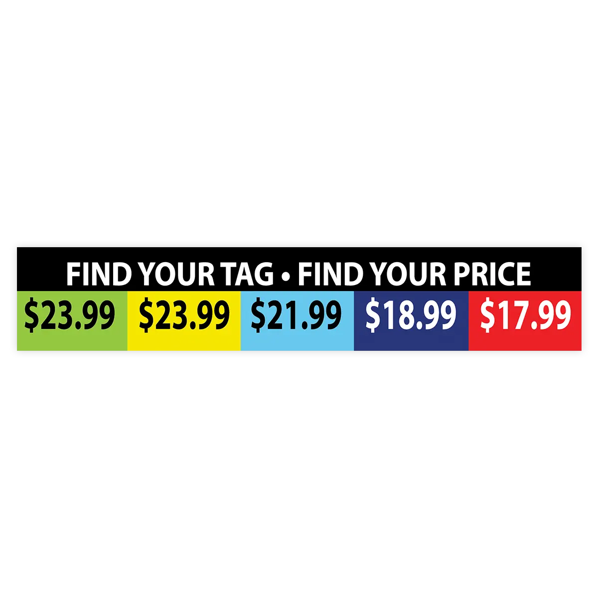 Merchandising Fixture - Sungear Retail Pricing Strip Signage Only 980470 1