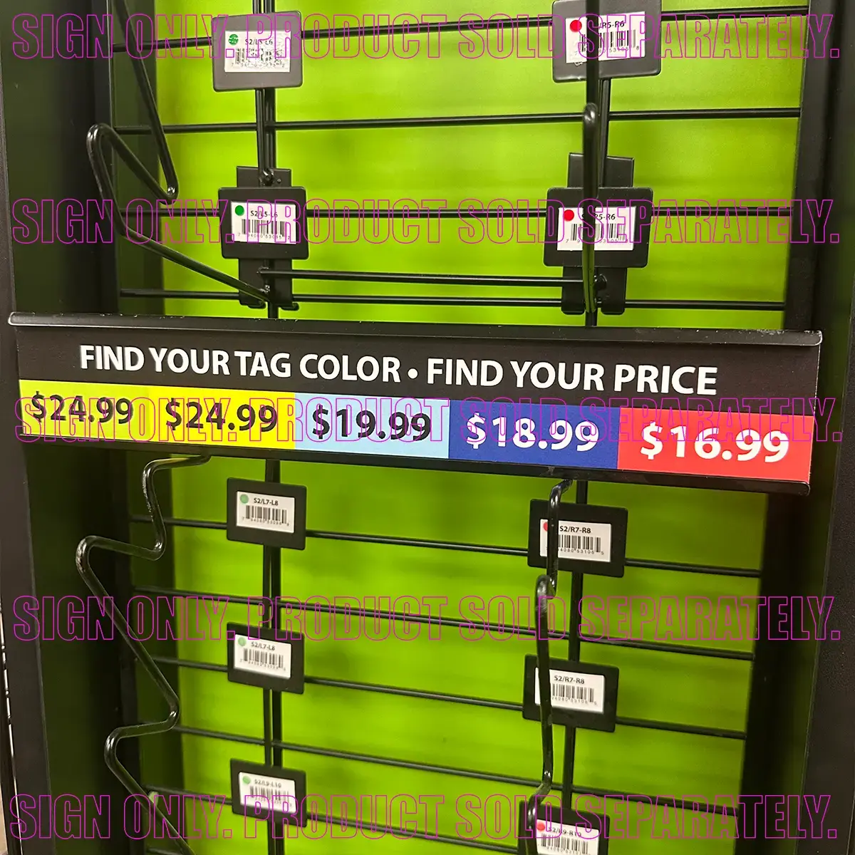 Merchandising Fixture - Sungear Sbt Retail Pricing Strip Signage Only 980480 2