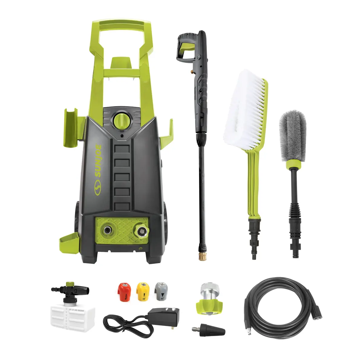 Sun Joe Spx2700-Max Electric Pressure Washer | 13-Amp | Included Utility Bristle Brush And Rim Brush | Quick Connect + Turbo Nozzles 2