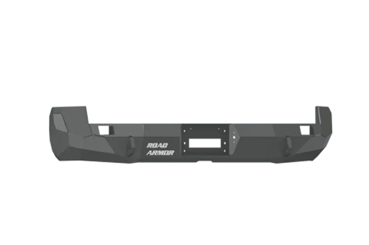 Road Armor Stealth 99020B 2005-2015 Toyota Tacoma Rear Winch Ready Bumper Black Finish And Rectangle Fog Light Hole 1