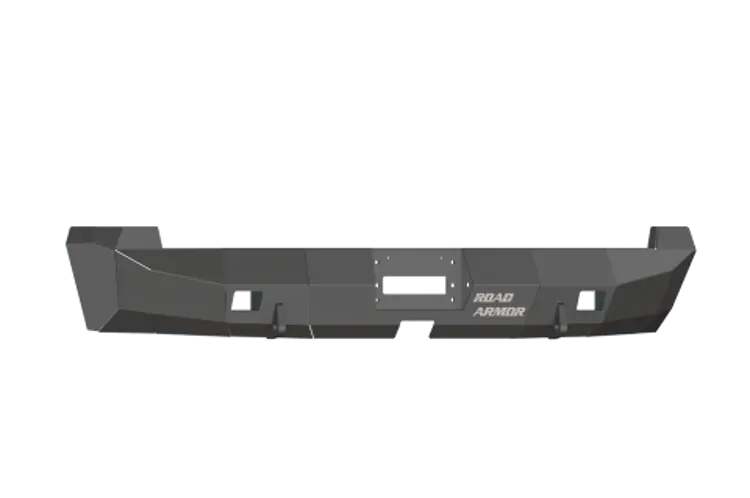 Road Armor Stealth 99040B 2007-2013 Toyota Tundra Rear Winch Ready Bumper Black Finish And Rectangle Fog Light Hole 1
