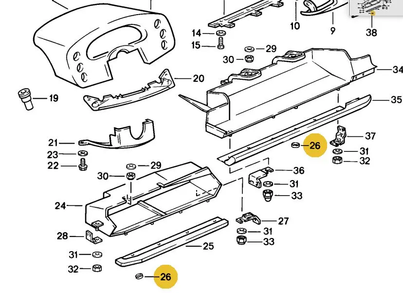 999 507 251 02 - Securing Clip/Washer 1