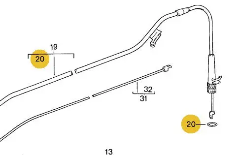 999 701 664 40Am - O Ring Seal - Control Pressure Transmission Cable - 83 To 86 1