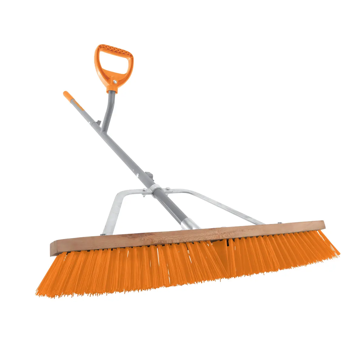 Ergie Systems Erg-Pshb24 Steel Shaft Strain Reducing Indoor/Outdoor Push Broom | 56-Inch Shaft | 24-Inch Broom 1