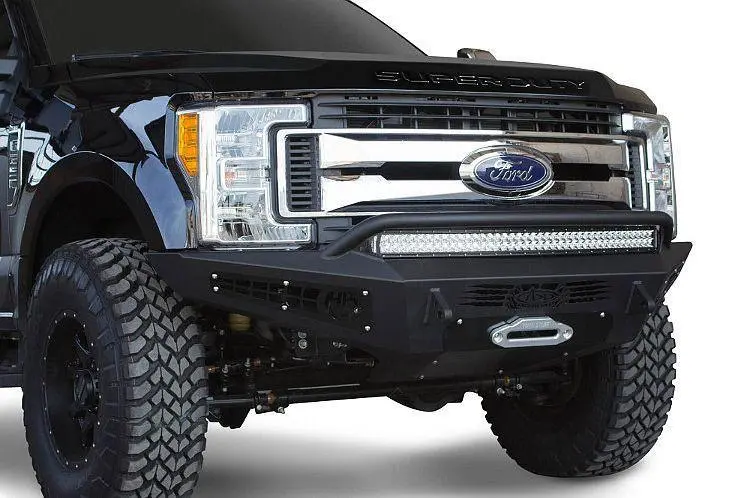 Add F167382840103 2017-2022 Ford F250/F350 Superduty Honeybadger Front Bumper Winch Ready And Light Mounts 1