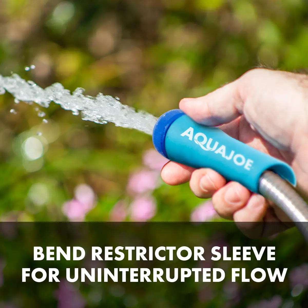 Aqua Joe Ajsgh25 Heavy-Duty Puncture Proof Kink-Free Metal Garden Hose | 25-Foot | 304-Stainless Steel | Spiral Constructed | 1/2-Inch Diameter 2