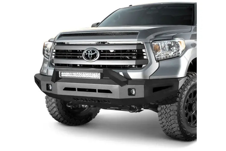 Ici Aluminum Toyota Tundra 2007-2021 Alumilite Front Bumper Non Winch With Optional Bolt-On Rt Series Light Bracket Al-Fbm62tyn-Rt 1